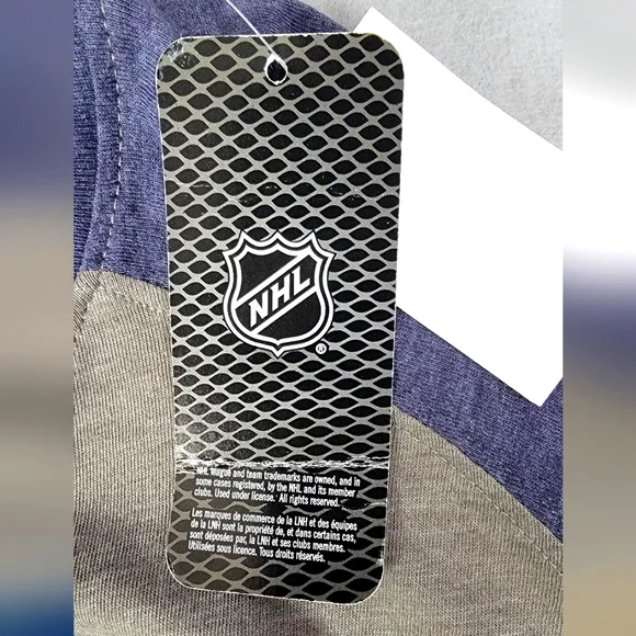 Nashville Predators NHL Shirt Men Medium Gray Blue Long Sleeve Hockey‎ Logo - Picture 6 of 6